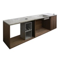Concrete kitchen countertop