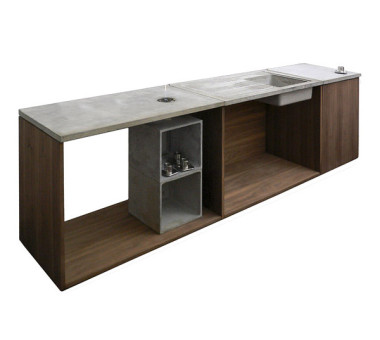 Concrete kitchen countertop