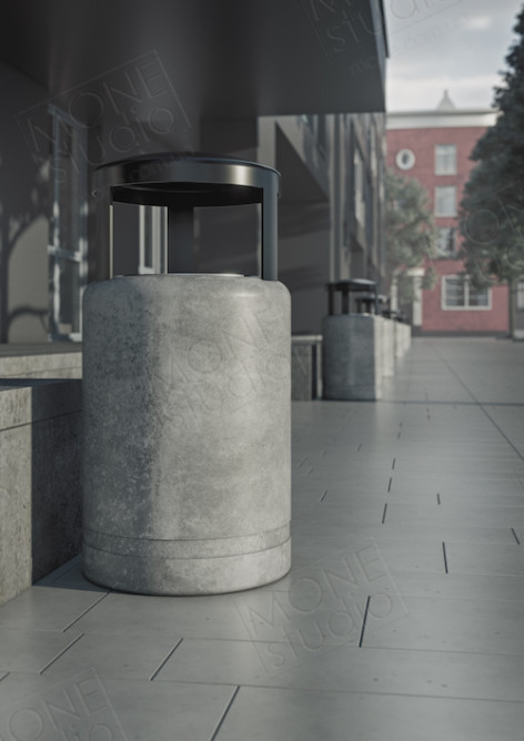 Concrete waste container U05