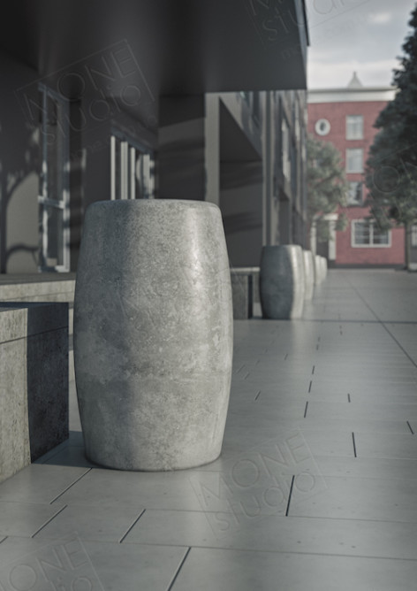 Concrete waste container U07