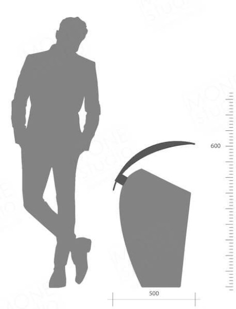 Concrete waste container U01
