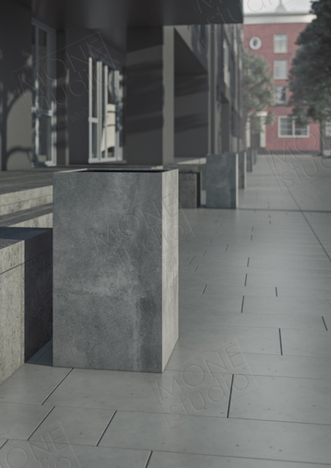 Concrete waste container U06